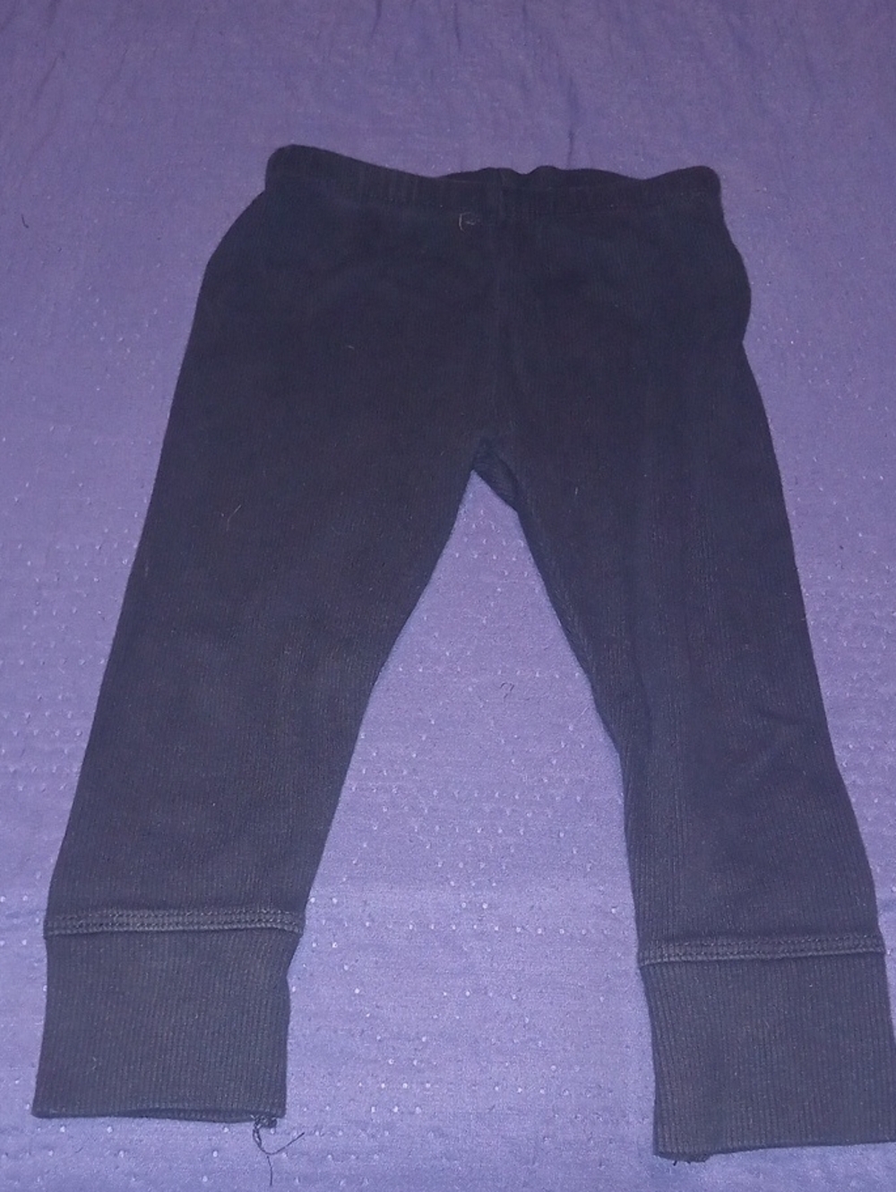 Disney Zara Black Ribbed Kids Leggings